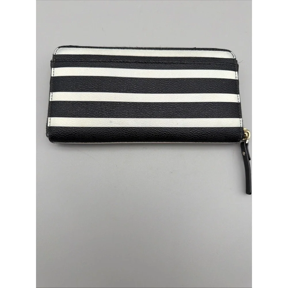 Kate Spade Stripe New York Hyde Lane Michele zip-around Signature Wallet